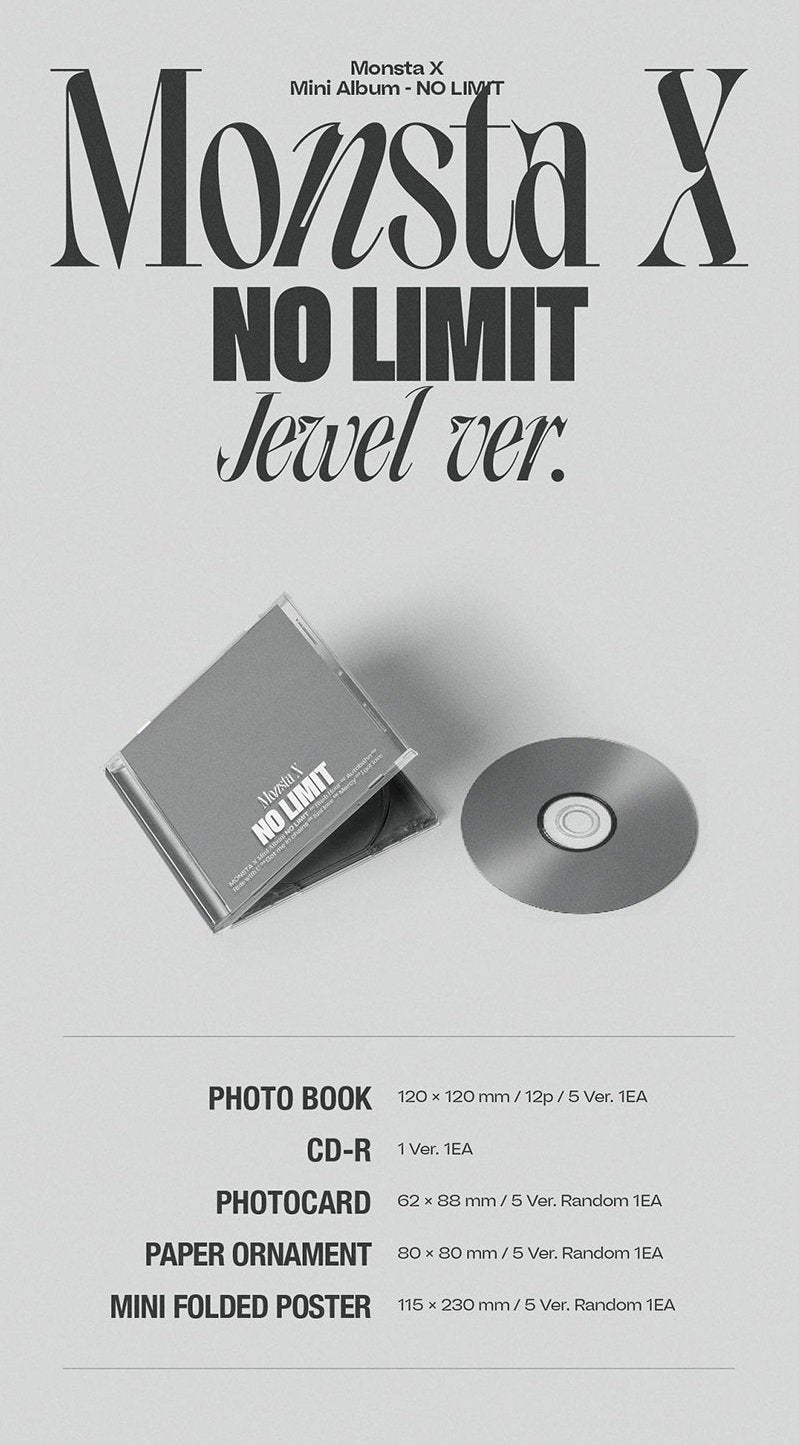 MONSTA X - 10TH MINI ALBUM NO LIMIT (JEWEL VERSION)