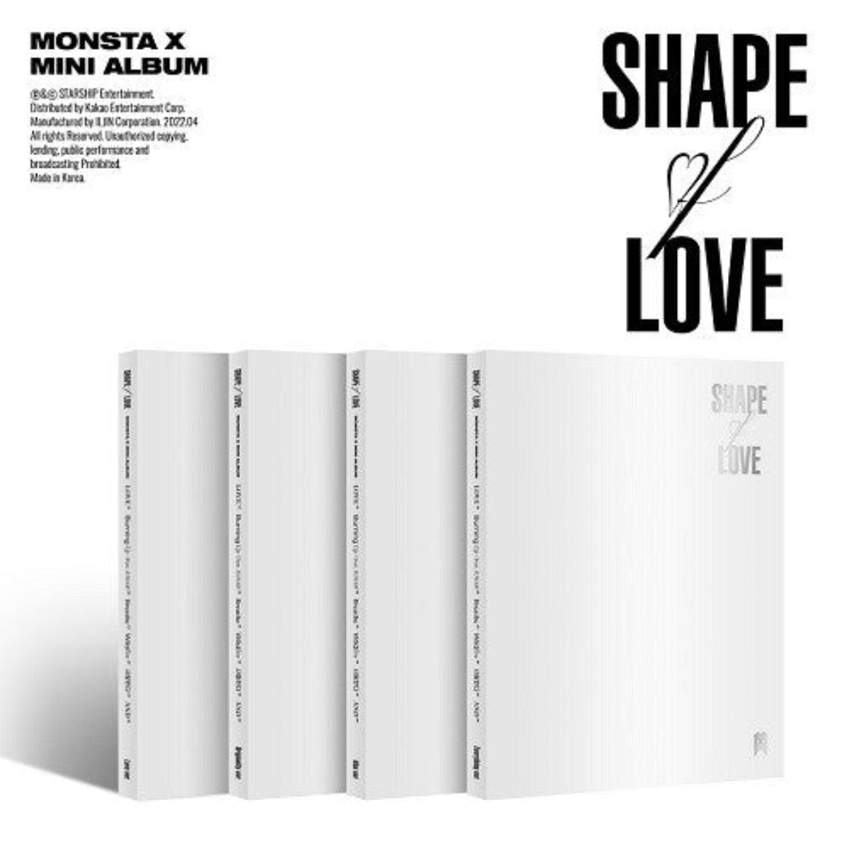 MONSTA X MINI ALBUM VOL. 11 - SHAPE OF LOVE (PHOTOBOOK VERSION)