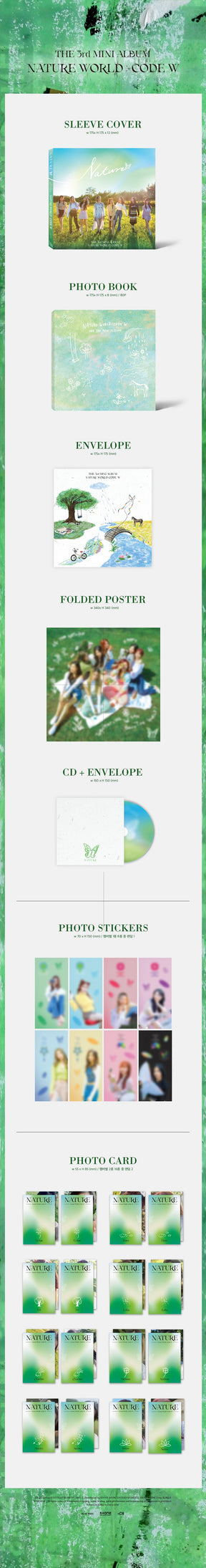 NATURE Mini Album Vol. 3 - NATURE WORLD : CODE W