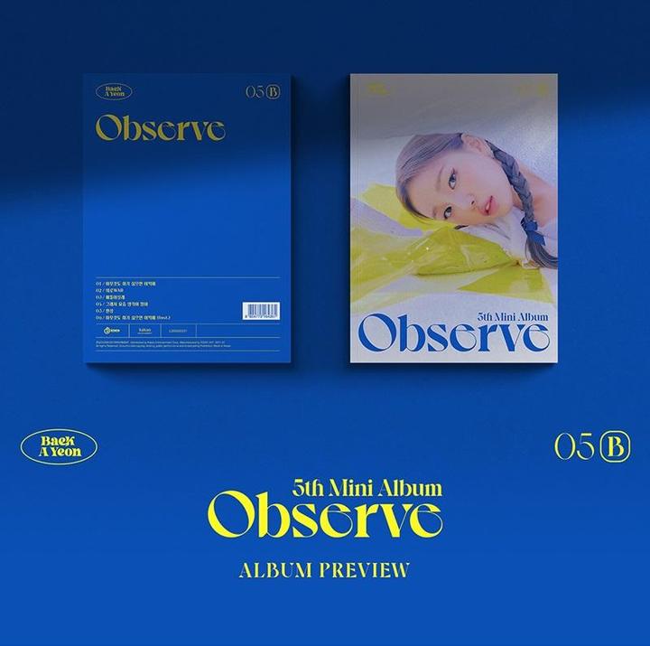 Baek A Yeon Mini Album - Observe