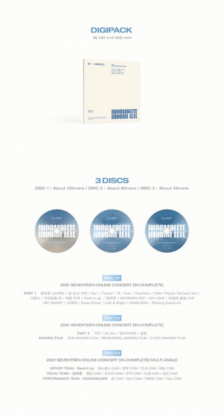 SEVENTEEN 2021 ONLINE CONCERT IN-COMPLETE (DVD) (KOREA VERSION)