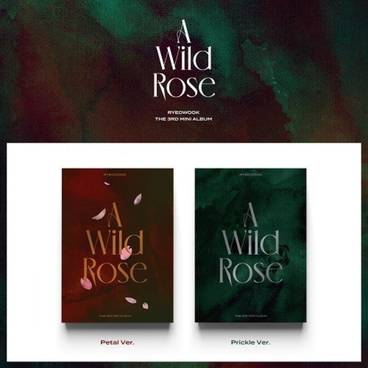 SUPER JUNIOR : RYEO WOOK MINI ALBUM VOL. 3 - A WILD ROSE (RANDOM VERSION)