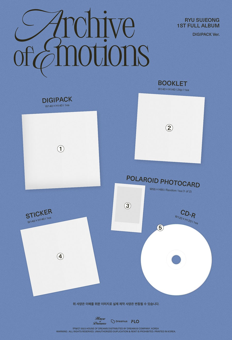 Ryu Su Jeong Vol. 1 - Archive of Emotions (Digipack Version)