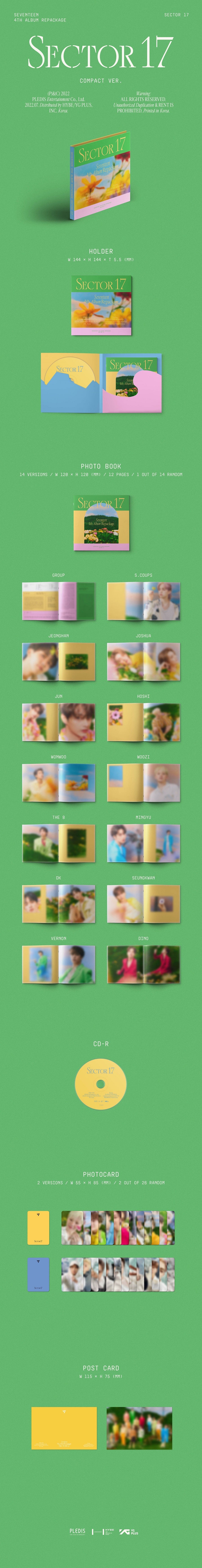 SEVENTEEN VOL. 4 REPACKAGE SECTOR 17 (COMPACT VERSION)