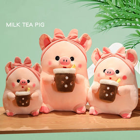 Drinking Pig Plush (3 size)