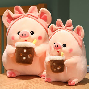 Drinking Pig Plush (3 size)