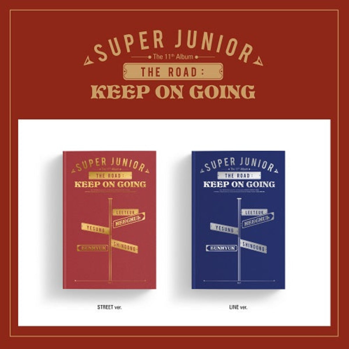 SUPER JUNIOR VOL. 11 VOL.1 - THE ROAD : KEEP ON GOING (RANDOM VERSION)