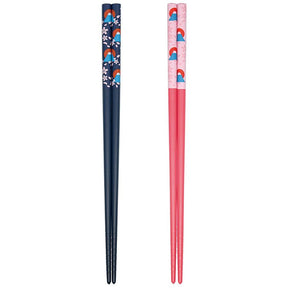 Blue + Red Chopsticks 2in1 Pair ( Made in Japan)