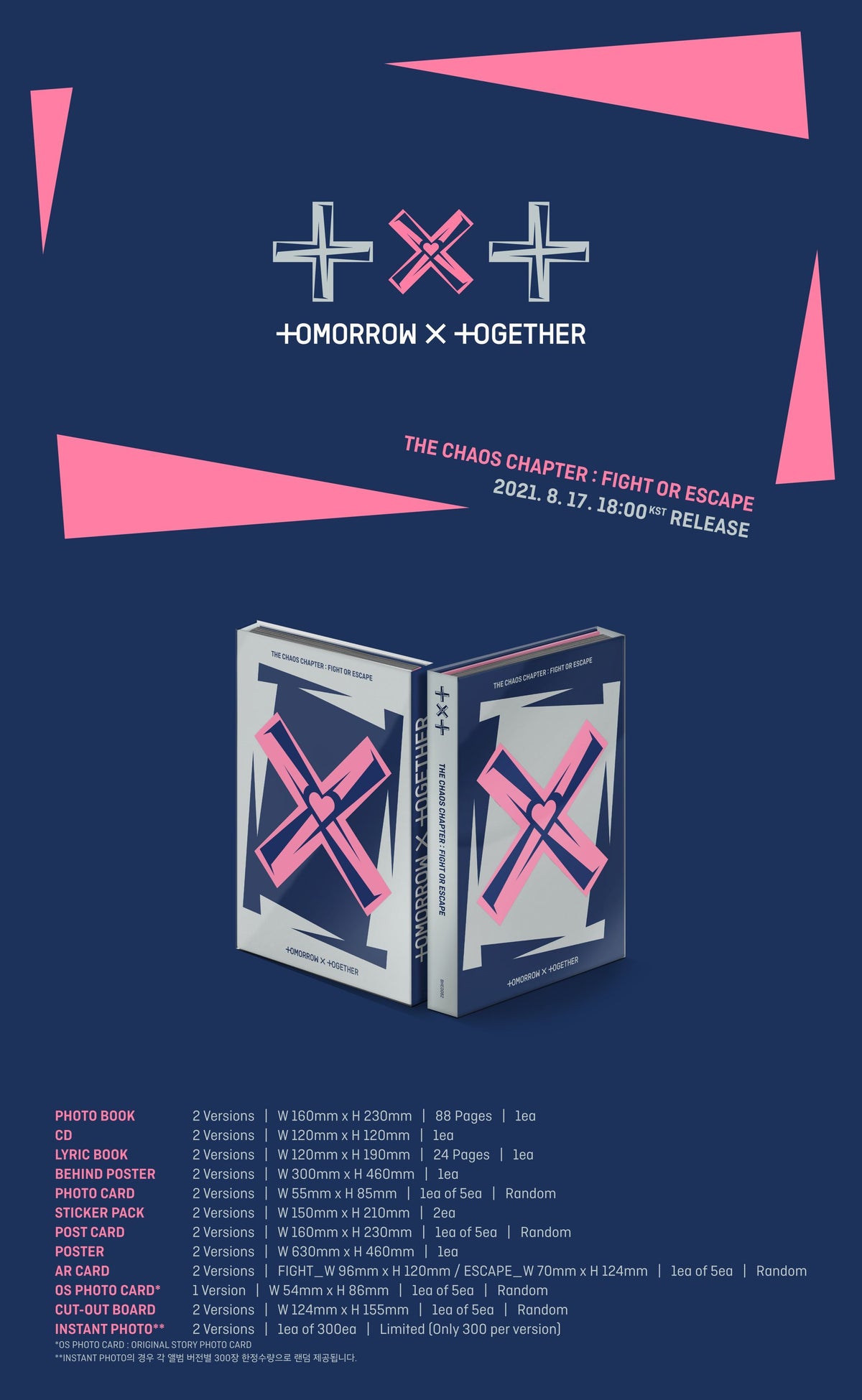 TXT VOL. 2 REPACKAGE - THE CHAOS CHAPTER : FIGHT OR ESCAPE