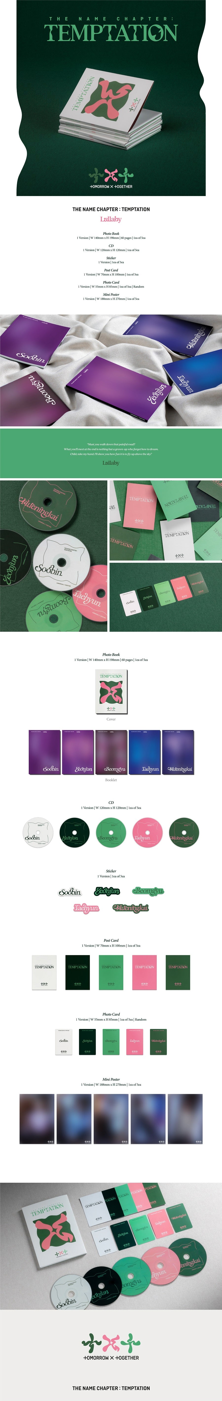 TXT MINI ALBUM VOL. 5 - THE NAME CHAPTER: TEMPTATION (LULLABY VERSION)