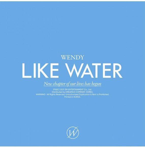 RED VELVET: WENDY MINI ALBUM VOL. 1 - LIKE WATER